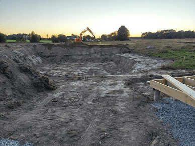 first pond excavated